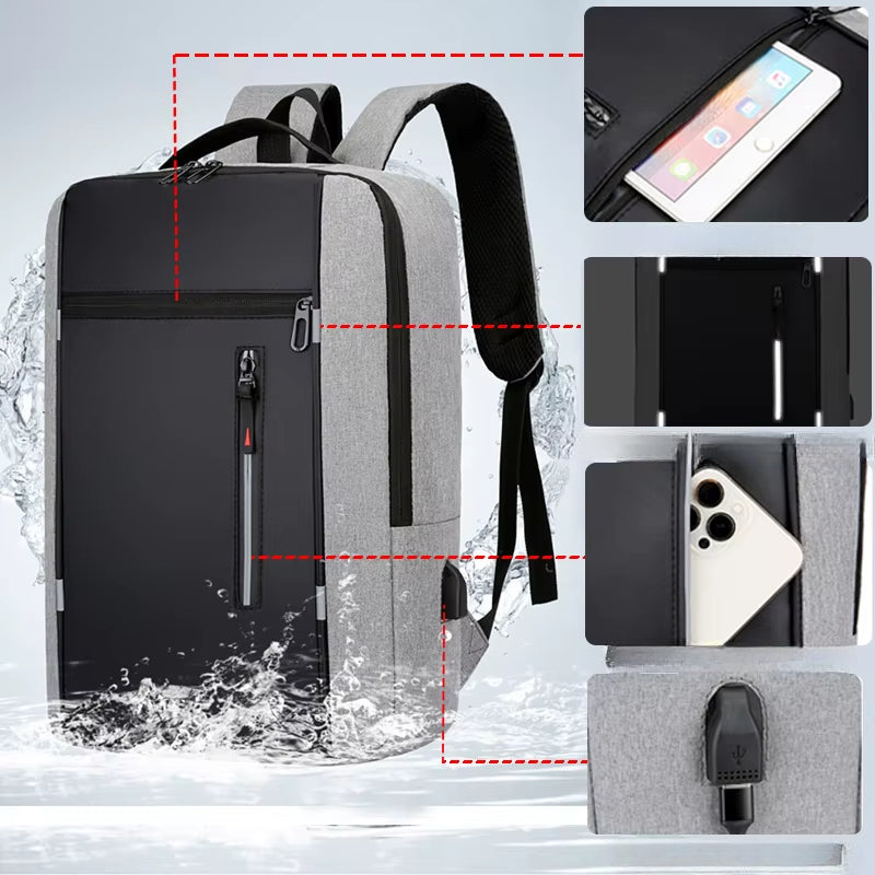 Slimmad Laptopväska med USB-laddning