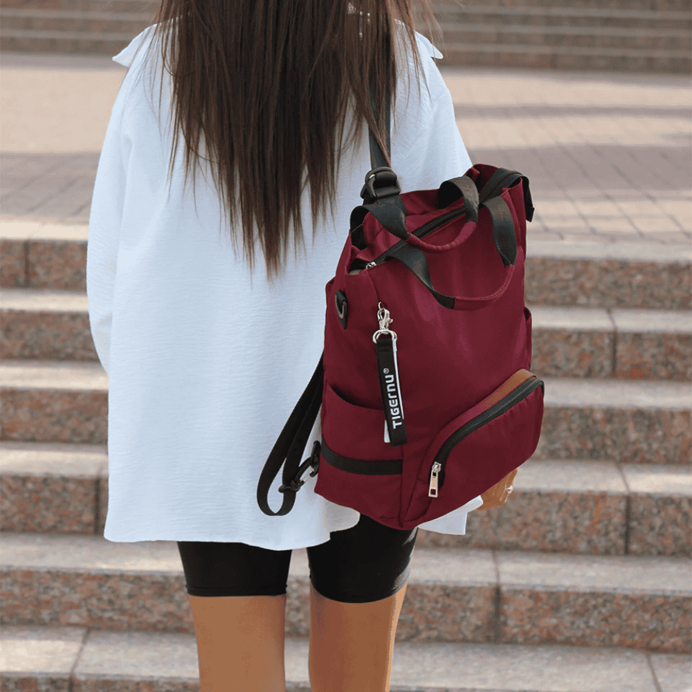 3-i-1 Ryggsäck Dam – Vattenavvisande Nylon Handväska